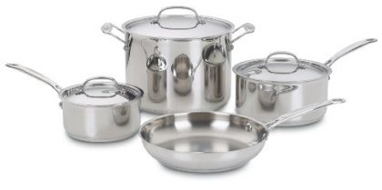 Cuisinart 77-7 Chef’s Classic Stainless 7-Piece Cookware Set