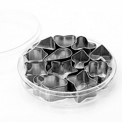 Cy-buity 12Pcs/set Stainless Steel Food Vegetable Cookie Cake Cheese Cutters Mould Mold Tool Bakeware