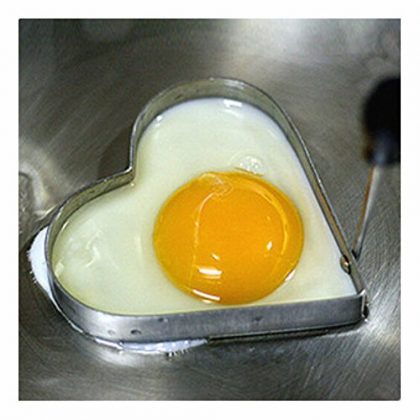 Stainless Steel Egg Fried Frying Mould Breakfast Pancake Ring Cooking Utensils Heart Shape