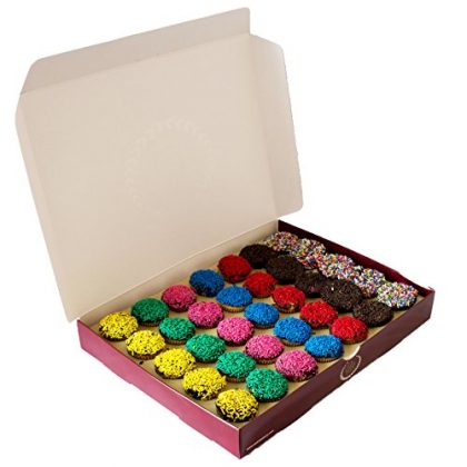 Mini Vanilla Cupcakes One Color Sprinkles Mix Variety Pack Gift Box By OB