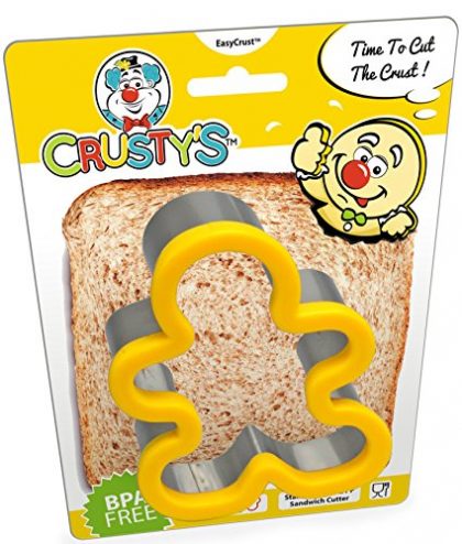 Crusty’s Gingerbread Man Sandwich Cutter – High Quality Stainless Steel Crust & Cookie Cutter
