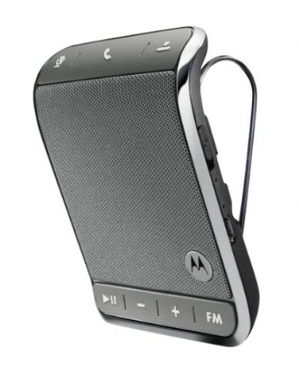 Motorola Roadster 2 Universal Bluetooth In-Car Speakerphone – Retail Packaging – Silver
