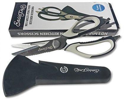 Herb Scissors 7 Kitchen Gadgets/ Home kitchen tools in 1, Seafood Scissors/kitchen shears that stay sharp, Heavy-Duty Culinary Quality household scissors/KITCHEN TOOLS Offering bottle-opener fish-scaler & nut-cracker functions with convenient magnetic Safety holder by Easi-Pro. Buy your easy-to-clean ultimate household scissors now