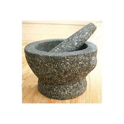 Stone (Granite) Mortar and Pestle, 7 in, 2+ cup capacity