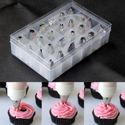 24Pcs/Set Box Set Icing Piping Nozzles Pastry Tips Cupcake Cake Decorating Diy Tool Kitchen Accessories