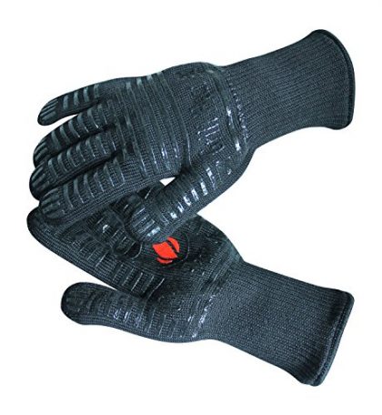 Revolutionary 932°F Extreme Heat Resistant EN407 Certified Gloves – Thick but Light-Weight & Flexible, 2 Gloves