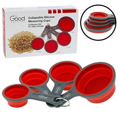 Collapsible Measuring Cups – 4pc Nesting Silicone Set By Good Cooking