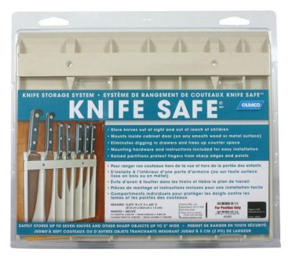 Camco 43583 Knife Safe (9″ x 11″, Beige)