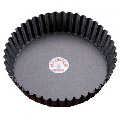 Paderno World Cuisine 9.5 Inch “Deep” Fluted Non-Stick Tart Mold with Removable Bottom