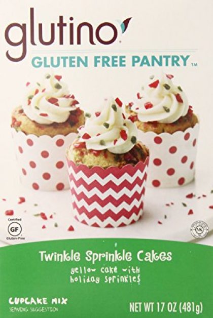 Glutino Gluten Free Pantry Gluten Free Twinkle Sprinkle Cakes Cupcake Mix, 17 Ounce (Pack of 6)