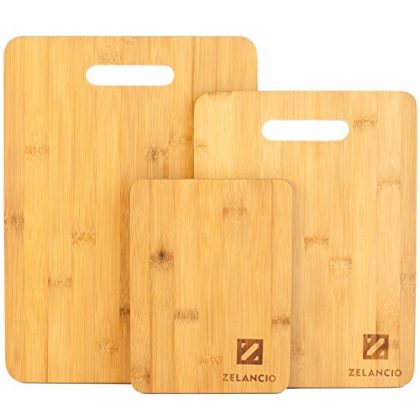 Zelancio Bamboo Cutting Board Set | Set of 3 Boards