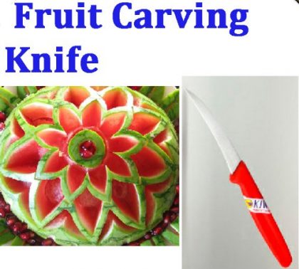 Thailand Thai peeler fruit vegetable carving knife blade culinary art tool.