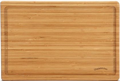 Utopia Kitchen Extra Large and Thick Bamboo Cutting Board – 17.5 by 12 inch