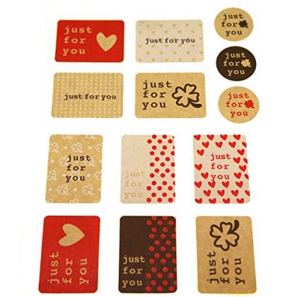 Just for You Sticker for Gift Wrapping, 130 Stickers, Great for Card-making / Home Baking